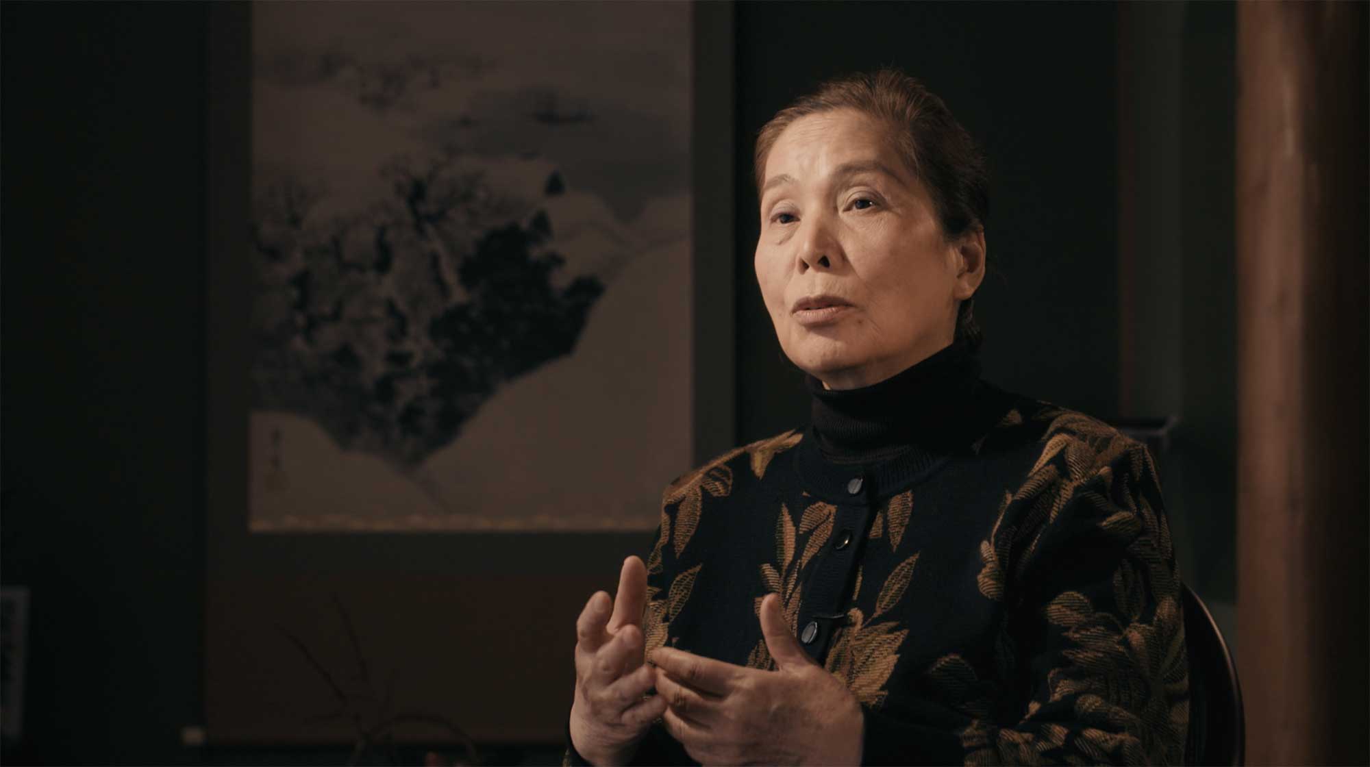 An elderly Japanese Takeshima activist discusses the island dispute between Korea and Japan in an interview for the film This Island is Ours.