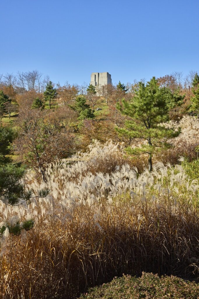 Landscape view at Sayuwon near Daegu where the EV9 project unfolds.