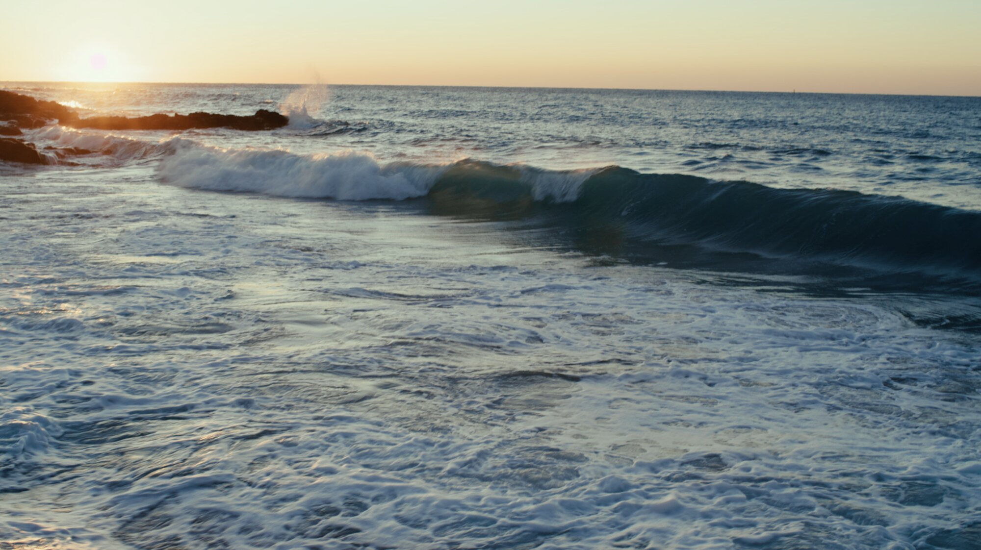 Evening swell catching light for ZEISS House of Sun Jejudo