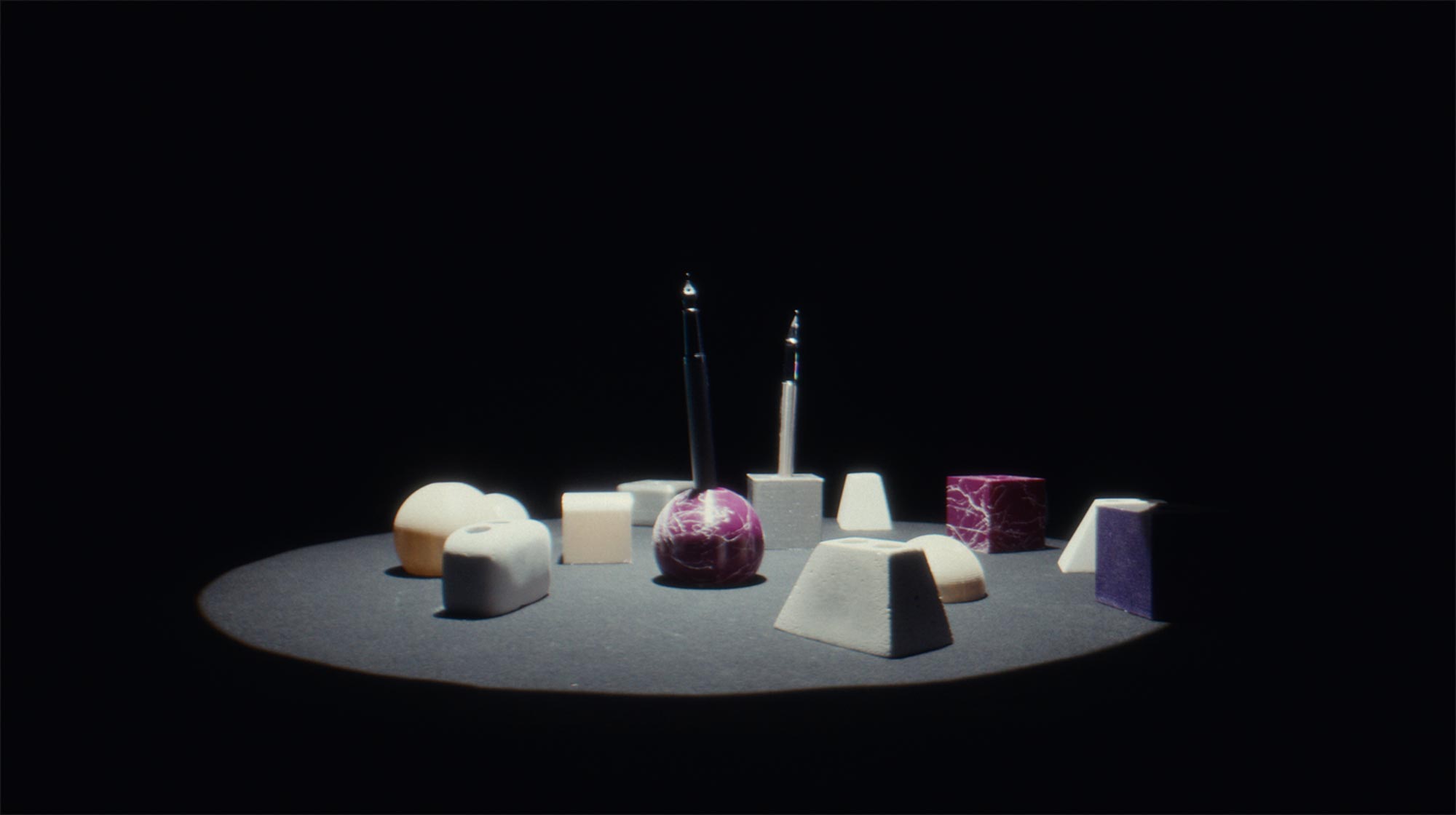 Abstract architectural material and form studies