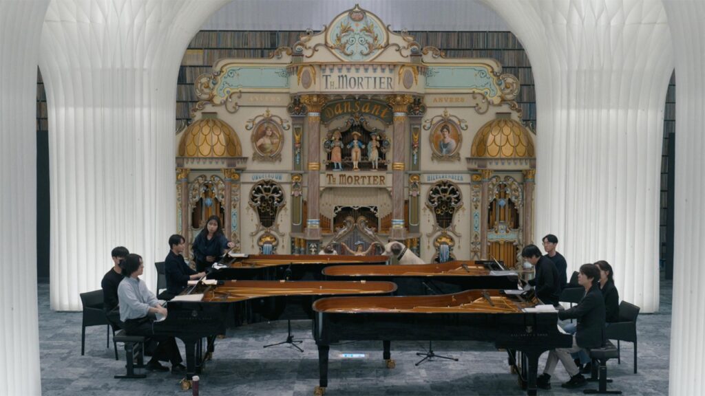 Four-piano ensemble rehearsal with Sunwook Kim, Yekwon Sunwoo, Seong-Jin Cho and Yunchan Lim at Audeum in Seoul.